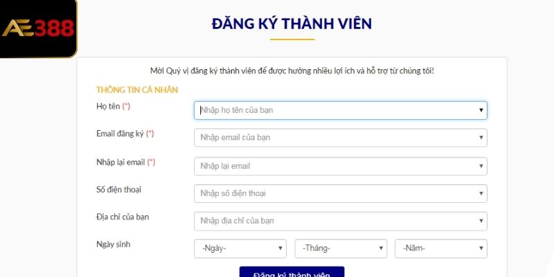 Một số bước để đăng ký acc cho người mới